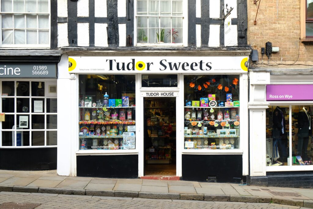 Tudor Sweets Shop Front
